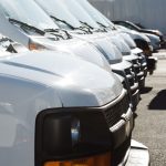 L&R Installations fleet of white vans