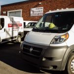 L&R Installations vans outside office