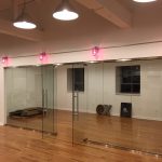 Glass door wall for gym