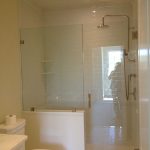White and glass bathroom