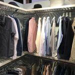Closet with men's shirts
